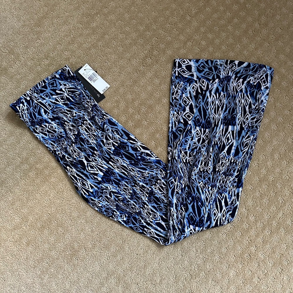 NWT Blue Boho Soft Pants Flare